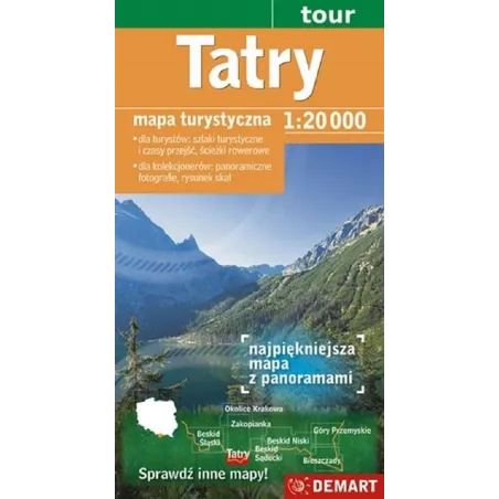 TATRY MAPA TURYSTYCZNA 1:20 000 - Demart