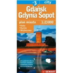 GDAŃSK, GDYNIA, SOPOT, REDA, RUMIA, WEJHEROWO PLAN MIASTA 1 : 23 000 - Demart