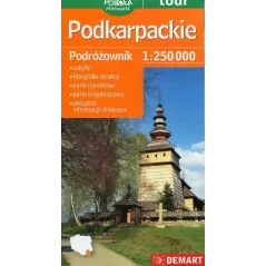 PODKARPACKIE PODRÓŻOWNIK MAPA TURYSTYCZNA 1 : 250 000 - Demart