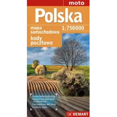 POLSKA MAPA SAMOCHODOWA 1 : 750 000 - Demart