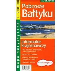 POBRZEŻE BAŁTYKU MAPA TURYSTYCZNA 1:200 000 - Demart