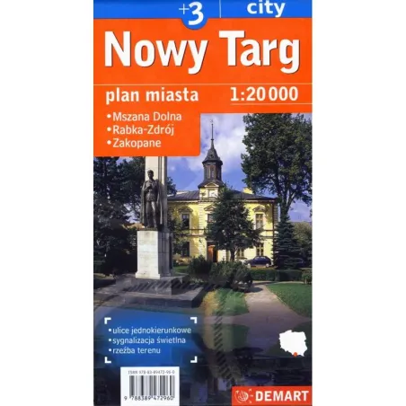NOWY TARG, MSZANA DOLNA, RABKA ZDRÓJ, ZAKOPANE. PLAN MIASTA 1 : 20 000 - Demart