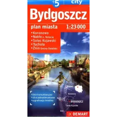 BYDGOSZCZ +5 PLAN MIASTA 1 : 23 000 - Demart