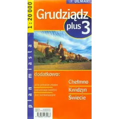 GRUDZIĄDZ, CHEŁMNO, KWIDZYN, ŚWIECIE PLAN MIASTA 1 : 20 000 - Demart