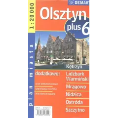 OLSZTYN, KĘTRZYN, LIDZBARK WARMIŃSKI, MRĄGOWO, NIDZICA, OSTRÓDA, SZCZYTNO PLAN MIASTA 1:20 000 - Demart