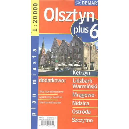 OLSZTYN, KĘTRZYN, LIDZBARK WARMIŃSKI, MRĄGOWO, NIDZICA, OSTRÓDA, SZCZYTNO PLAN MIASTA 1:20 000 - Demart