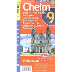 CHEŁM ZAMOŚĆ + 9 PLAN MIASTA 1 : 20 000 - Demart