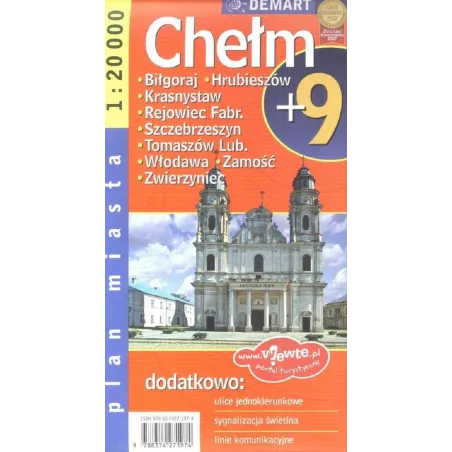 CHEŁM ZAMOŚĆ + 9 PLAN MIASTA 1 : 20 000 - Demart