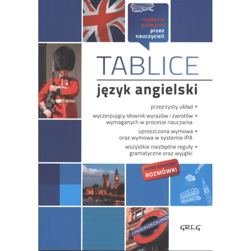 JĘZYK ANGIELSKI. TABLICE - Greg