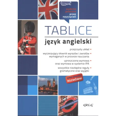 JĘZYK ANGIELSKI. TABLICE - Greg