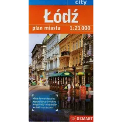 ŁÓDŹ PLAN MIASTA 1 : 21 000 - Demart