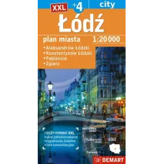 ŁÓDŹ PLAN MIASTA 1:20 000 - Demart