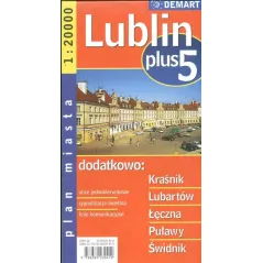 LUBLIN +5 PLAN MIASTA 1 : 20 000 - Demart