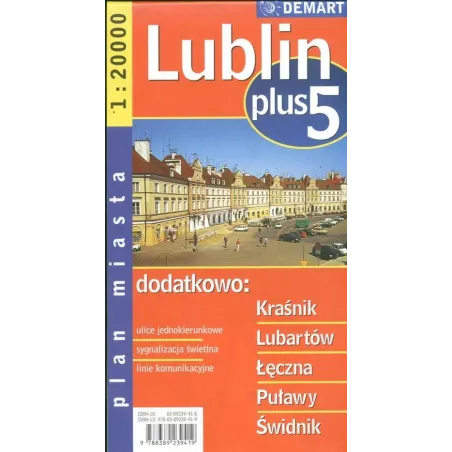 LUBLIN +5 PLAN MIASTA 1 : 20 000 - Demart