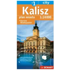 KALISZ, OSTRÓW WIELKOPOLSKI PLAN MIASTA 1 : 14 000 - Demart