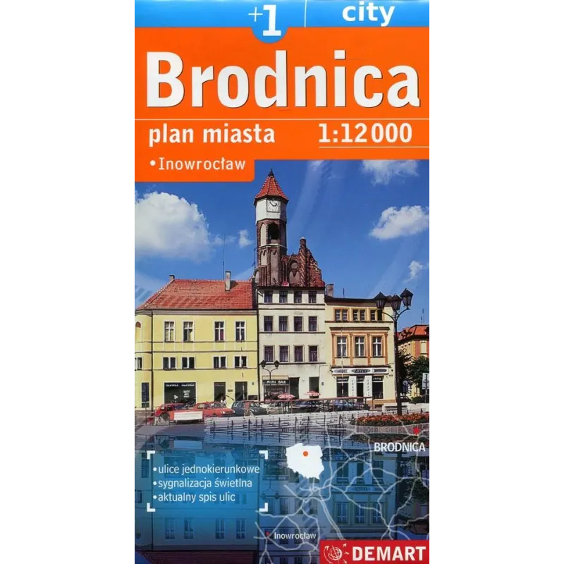BRODNICA INOWROCŁAW PLAN MIASTA 1 : 11 000 - Demart