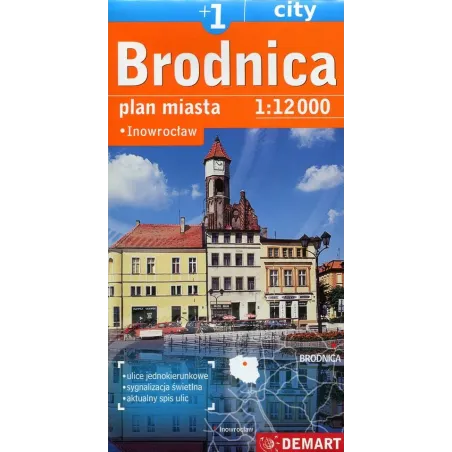 BRODNICA INOWROCŁAW PLAN MIASTA 1 : 11 000 - Demart