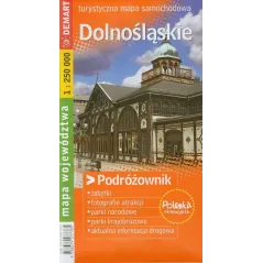DOLNOŚLĄSKIE MAPA TURYSTYCZNA PODRÓŻOWNIK 1 : 250 000 - Demart