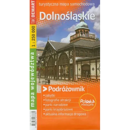DOLNOŚLĄSKIE MAPA TURYSTYCZNA PODRÓŻOWNIK 1 : 250 000 - Demart