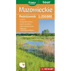 MAZOWIECKIE PODRÓŻOWNIK MAPA TURYSTYCZNA 1 : 250 000 - Demart