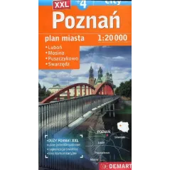 POZNAŃ, LUBOŃ, MOSINA, PUSZCZYKOWO, SWARZĘDZ PLAN MIASTA 1 : 20 000 - Demart