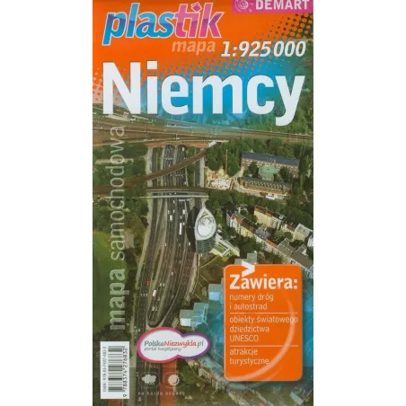 NIEMCY MAPA SAMOCHODOWA 1 : 925 000 - Demart