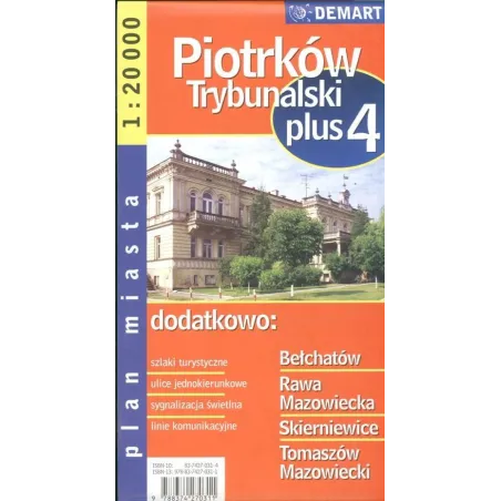 PIOTRKÓW TRYBUNALSKI SKIERNIEWICE PLAN MIASTA 1 : 20 000 - Demart