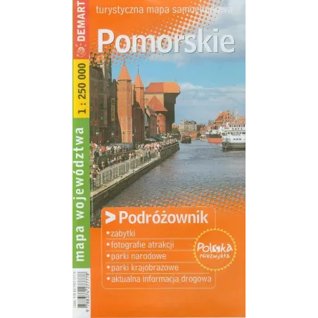 POMORSKIE PODRÓŻOWNIK MAPA TURYSTYCZNA 1 : 250 000 - Demart