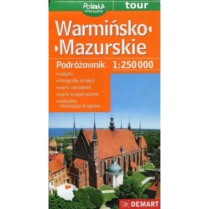 WARMIŃSKO-MAZURSKIE PODRÓŻOWNIK 1 : 250 000 - Demart
