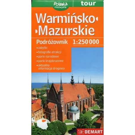 WARMIŃSKO-MAZURSKIE PODRÓŻOWNIK 1 : 250 000 - Demart
