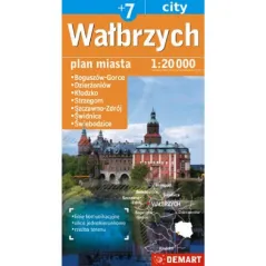 WAŁBRZYCH +7 PLAN MIASTA 1 : 20 000 - Demart