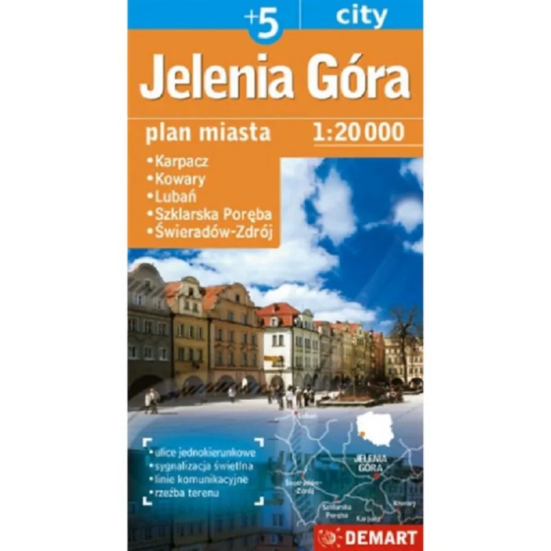 JELENIA GÓRA +5 PLAN MIASTA 1 : 20 000 - Demart