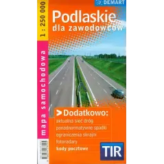 PODLASKIE MAPA SAMOCHODOWA 1 : 250 000 - Demart
