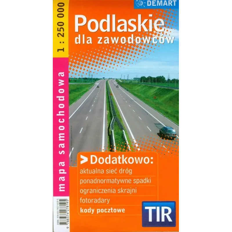 PODLASKIE MAPA SAMOCHODOWA 1 : 250 000 - Demart