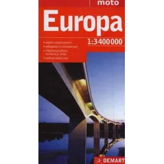 EUROPA MAPA SAMOCHODOWA 1 : 3 400 000 - Demart