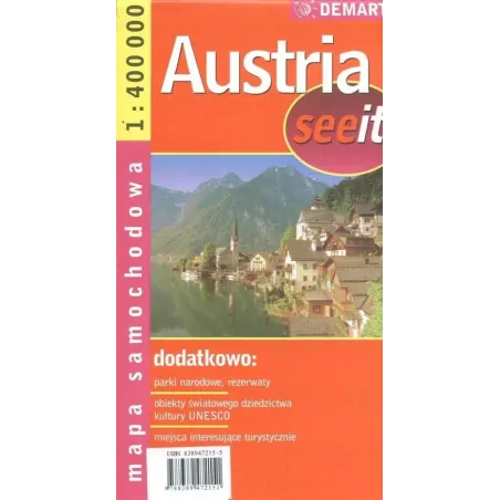 AUSTRIA MAPA SAMOCHODOWA 1 : 400 000 - Demart
