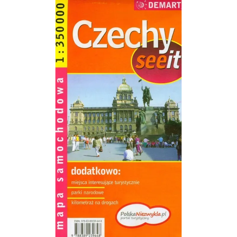 CZECHY MAPA SAMOCHODOWA 1 : 350 000 - Demart