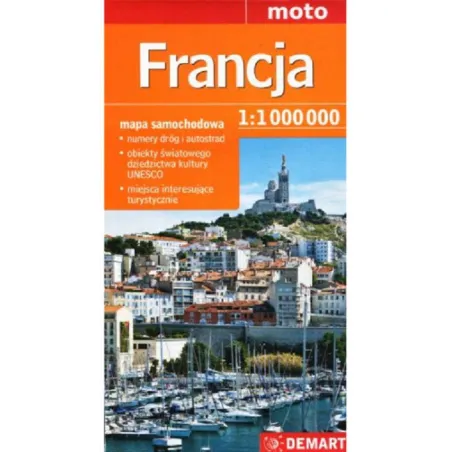 FRANCJA MAPA SAMOCHODOWA 1 : 1 000 000 - Demart
