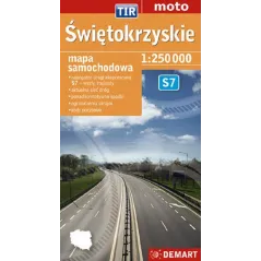 ŚWIĘTOKRZYSKIE S7 MAPA SAMOCHODOWA 1 : 250 000 - Demart