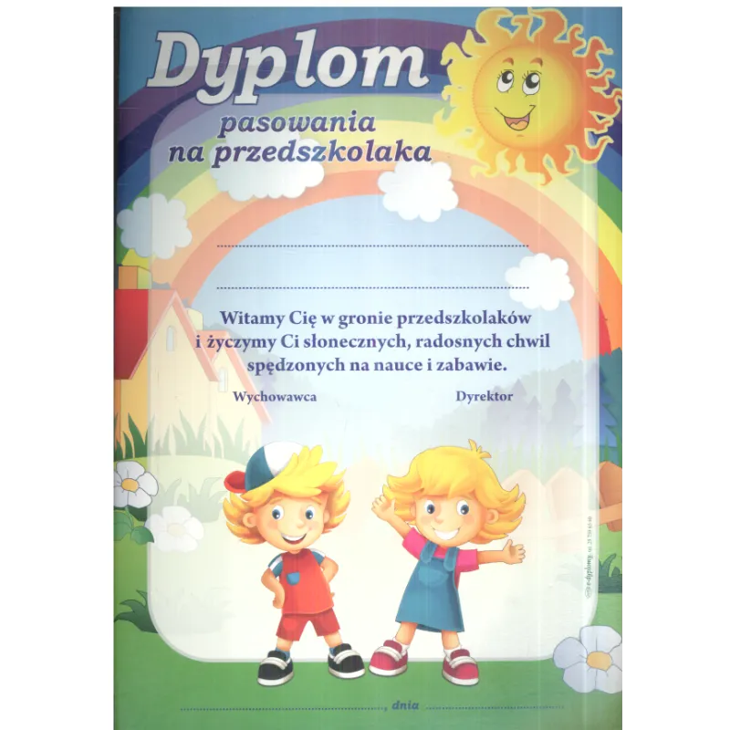 DYPLOM PASOWANIA NA PRZEDSZKOLAKA A4 - Panon