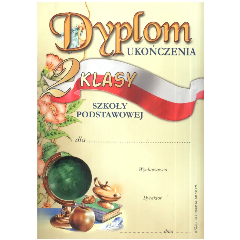 DYPLOM UKOŃCZENIA 2 KLASY SZKOŁY PODSTAWOWEJ A4 - Panon