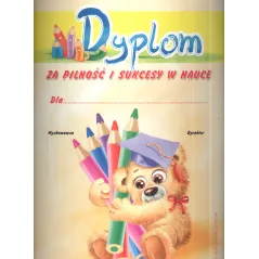 DYPLOM ZA PILNOŚĆ I SUKCESY W NAUCE A4 - Panon