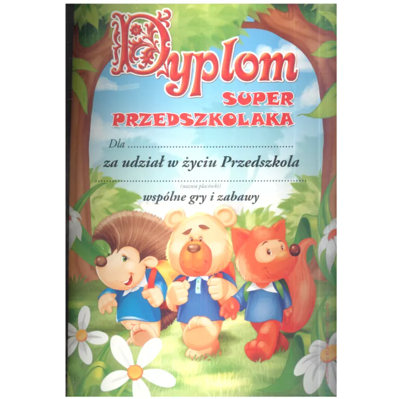DYPLOM SUPER PRZEDSZKOLAKA A4 - Panon