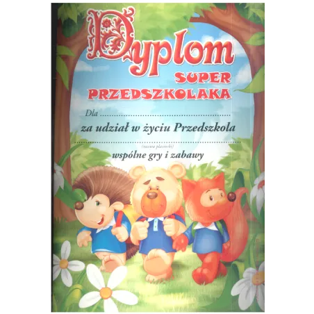 DYPLOM SUPER PRZEDSZKOLAKA A4 - Panon
