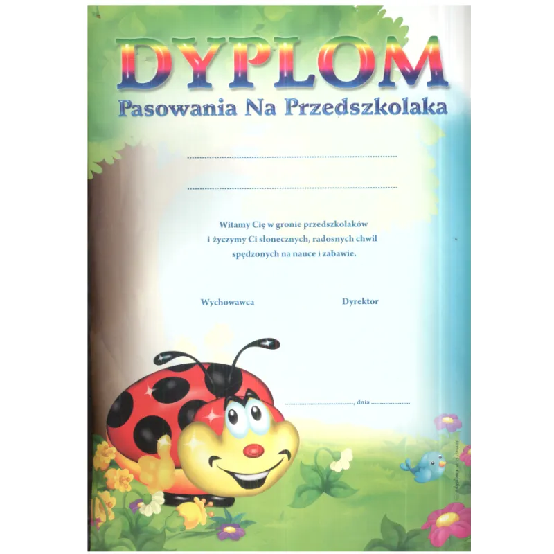 DYPLOM PASOWANIA NA PRZEDSZKOLAKA A4 - Panon