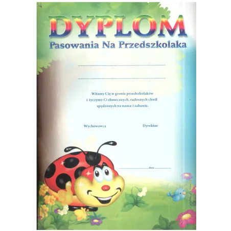 DYPLOM PASOWANIA NA PRZEDSZKOLAKA A4 - Panon