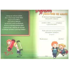 Dyplom Pasowania Na Ucznia Rozkładany A5