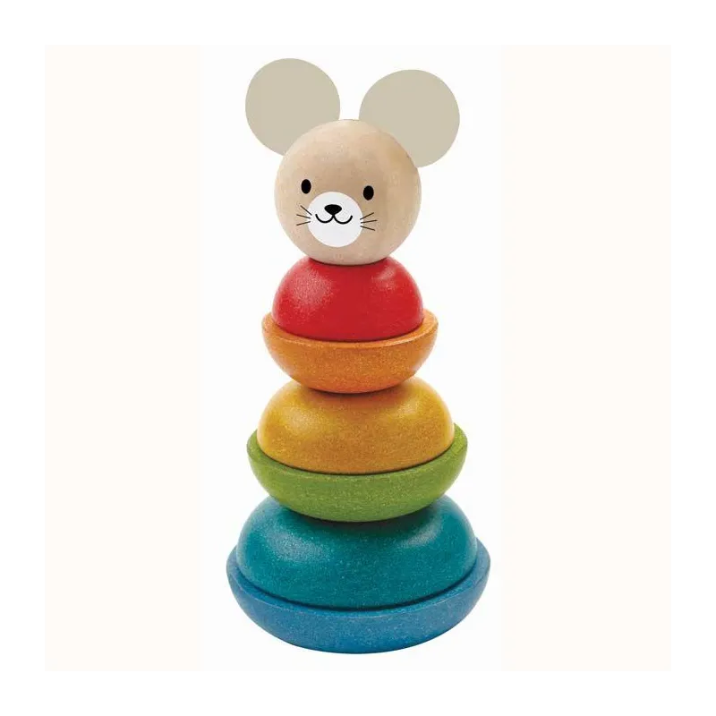 MYSZKA WIEŻA DO UKŁADANIA 1+ - Plan Toys