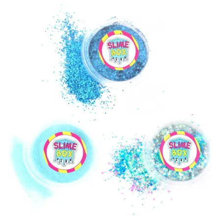 BROKATY 3 KOLORY MORSKIE CONFETTI LAGUNA SLIMEBOX 6+ - Slimebox