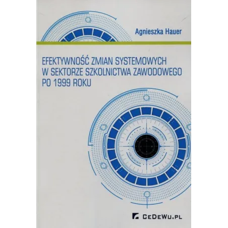 EFEKTYWNOŚĆ ZMIAN SYSTEMOWYCH W SEKTORZE SZKOLNICTWA ZAWODOWEGO PO 1999 ROKU Agnieszka Hauer - CEDEWU